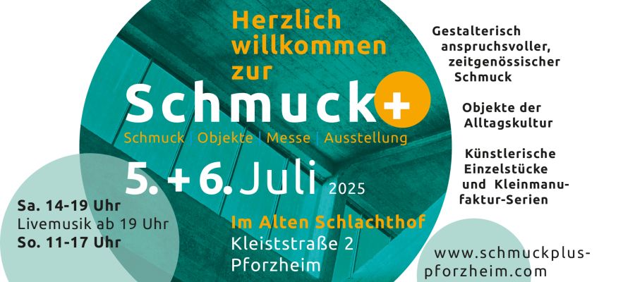 WERBUNG: „Schmuck+“ am Sa+So, 5.+6.7.