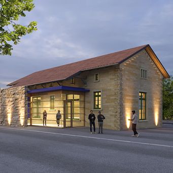Kulturschuppen Sulzfeld (Abb.: Visualisierung, 2023)