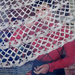 Eva Rosenstiel  – „1951“, 2025, 80 x 60 cm, Öl/Fotografie auf Aludibond, Ausschnitt