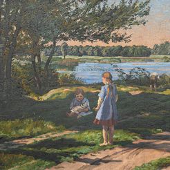 Martha Kropp – „Landschaft mit Kindern“, Stadt Karlsruhe/PIA, Müller-Gmelin
