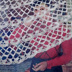 Eva Rosenstiel  – „1951“, 2025, 80 x 60 cm, Öl/Fotografie auf Aludibond, Ausschnitt