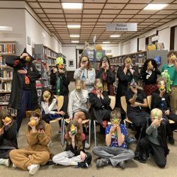 Hogwarts Library Halloween Night