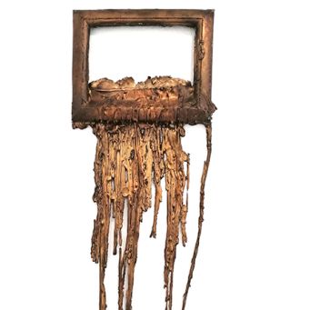Jürgen Zimmermann – „Landschaft“, Bronze, 63 x 24 cm, 2008