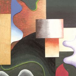 Katharina Trudzinski – ohne Titel, 2024, Holz & Acrylfarbe