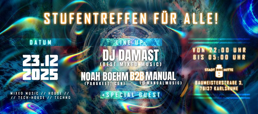 WERBUNG: „Stufentreffen für alle“ am Sa, 23.12. @ Stadtmitte