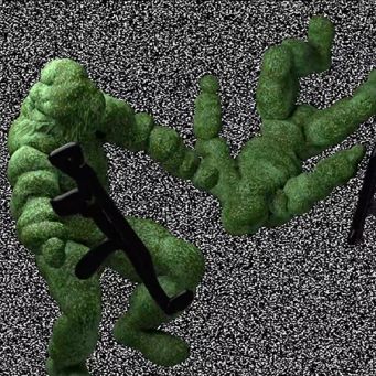 Dull Spots Of Greenish Colours