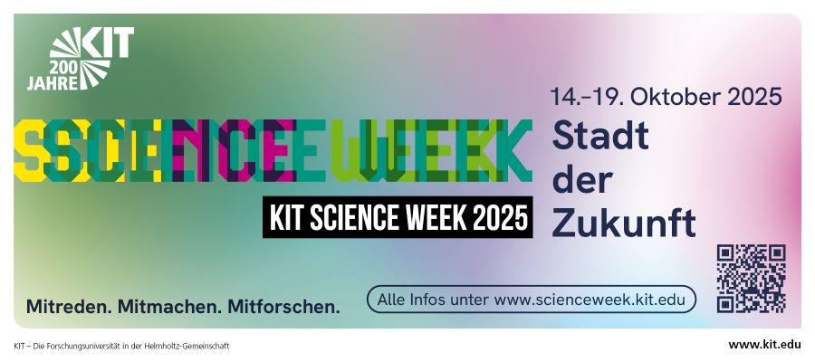 WERBUNG: KIT Science Week – Stadt der Zukunft