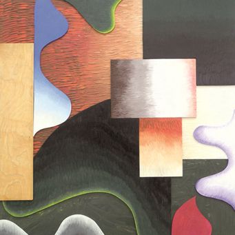 Katharina Trudzinski – ohne Titel, 2024, Holz & Acrylfarbe