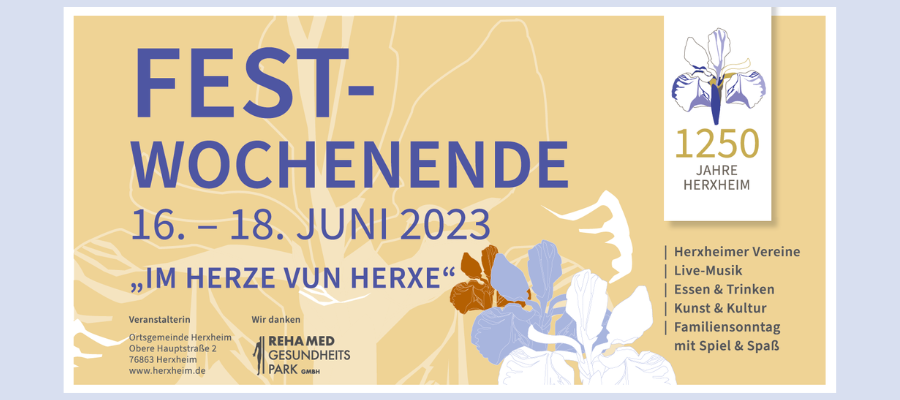 WERBUNG: Herxheim feiert 1250. Geburtstag vom 16.-18.6.