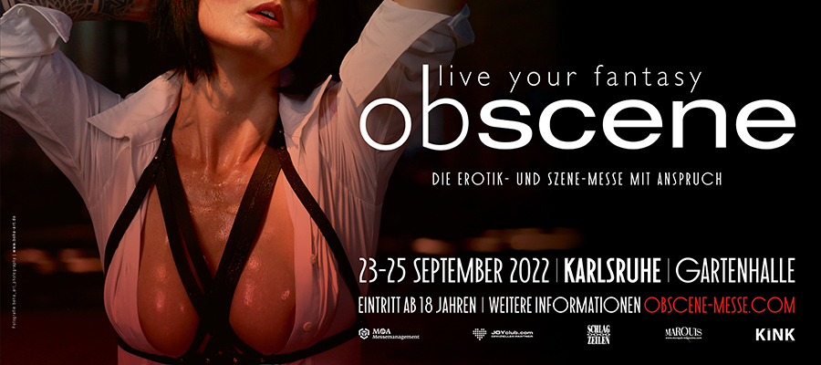 WERBUNG: Erotik- und Szenemesse „Obscene“ vom 23.-25.9.